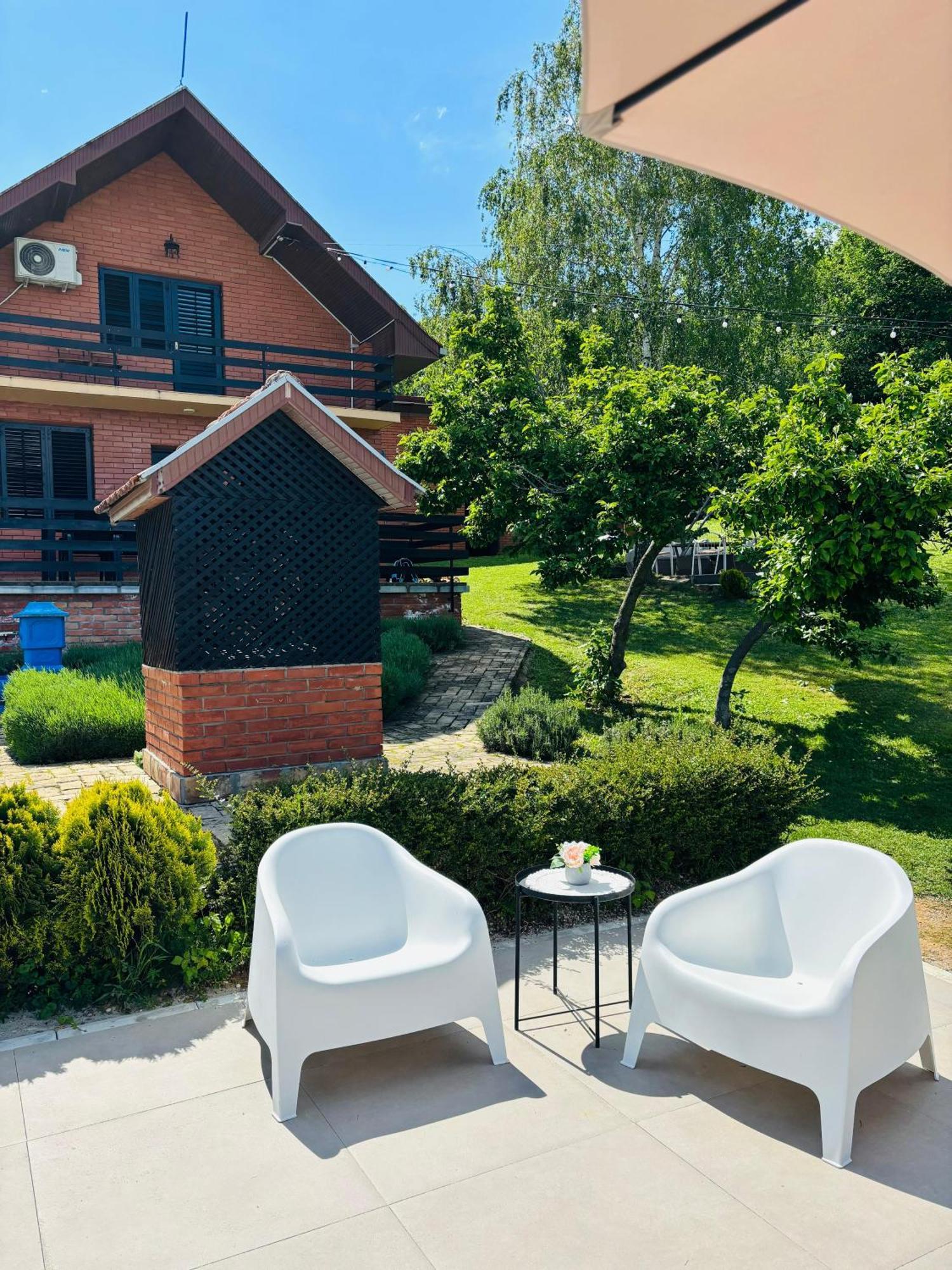 Villa Fruska Pool House Sremska Kamenica Esterno foto
